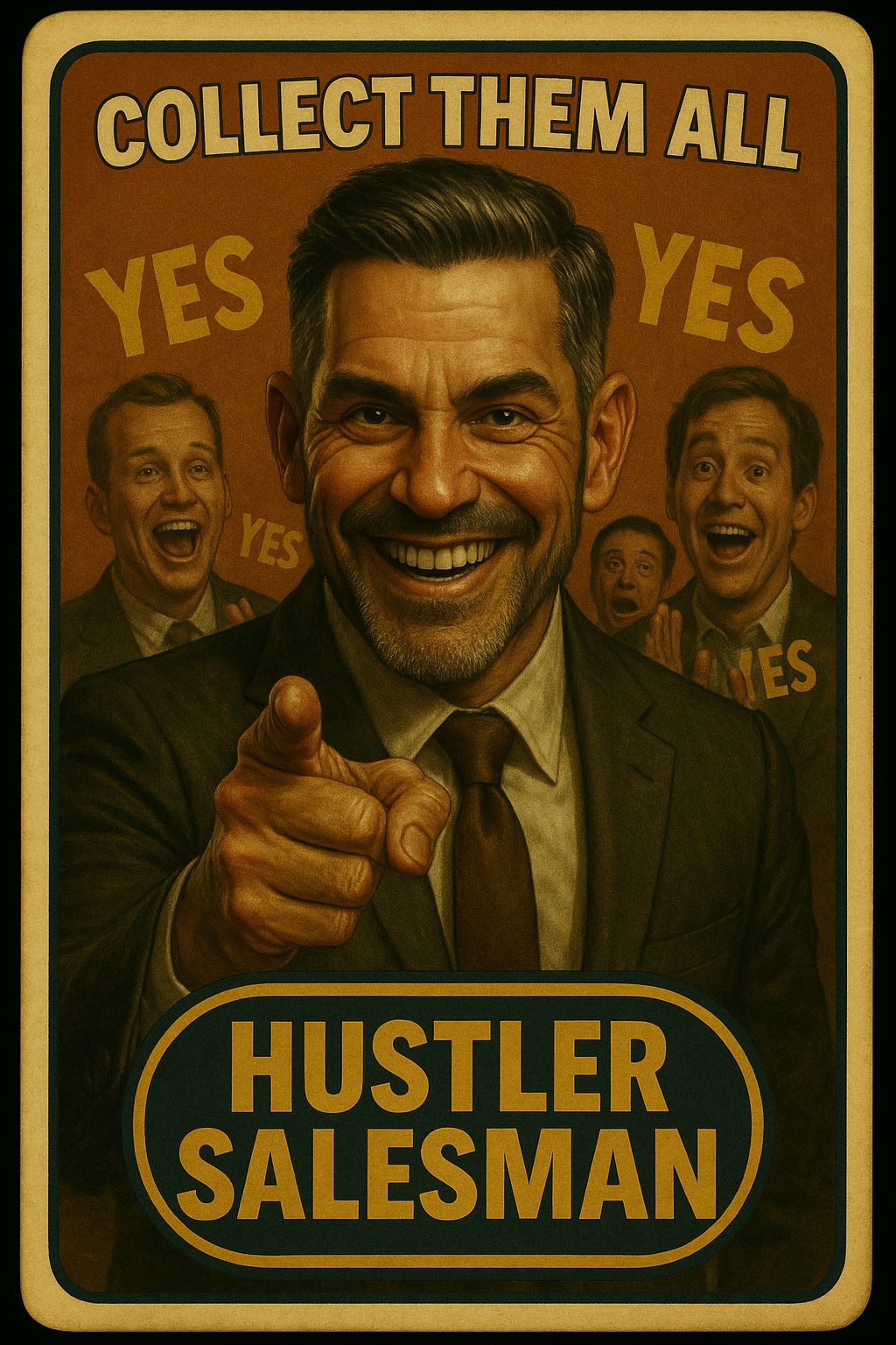 Hustler Salesman Card